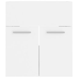 vidaXL Wastafelkast 41x38,5x46 cm bewerkt hout wit