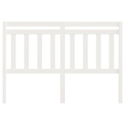 vidaXL Hoofdbord 146x4x100 cm massief grenenhout wit
