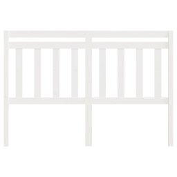 vidaXL Hoofdbord 156x4x100 cm massief grenenhout wit