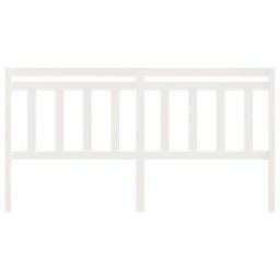 vidaXL Hoofdbord 186x4x100 cm massief grenenhout wit
