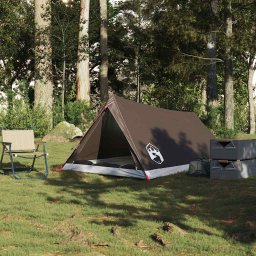 vidaXL Tent 2-persoons waterdicht bruin