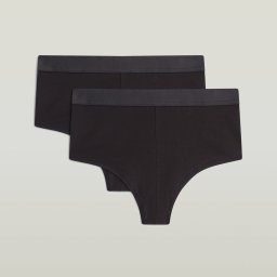 Boyfriend Boxershort Set van 2 - Zwart - Dames