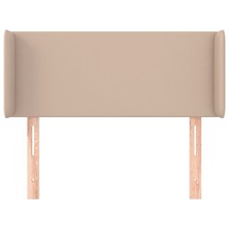vidaXL Hoofdbord met randen 83x16x78/88 cm kunstleer cappuccinokleur