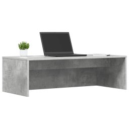 vidaXL Wandbureau Beton Grijs 100 x 45 x 30 cm Bewerkt hout