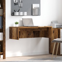 vidaXL Wandbureau Oud Hout Bewerkt hout 100 x 45 x 30 cm