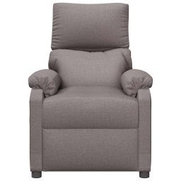vidaXL Massagestoel stof taupe