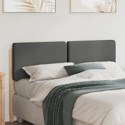 vidaXL Gestoffeerd hoofdbord Bruin en Licht Grijs 160 cm