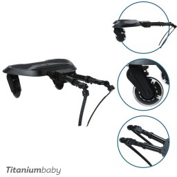 Meerijdplankje Titanium Baby Smart Joy2Ride All Black