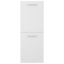 vidaXL Badkamerkast 30x30x80 cm bewerkt hout wit