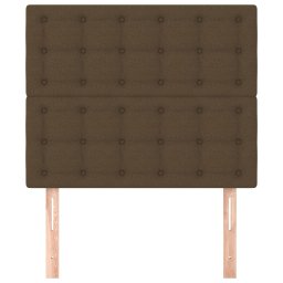 vidaXL Hoofdbord donkerbruin 90x5x118/128 cm Stof
