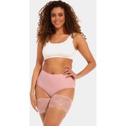 MAGIC Bodyfashion Maat M Be Sweet To Your Legs-- Lace Dijenbanden Blush Pink Vrouwen