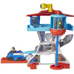 PAW Patrol - Speelfigurenset - Uitkijktoren - Met 2 Chase-actiefiguren en Politieauto