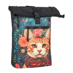 New Rebels Mart Art - New York Catface 21L Rugtas Rolltop Waterafstotend Laptop 15.6"