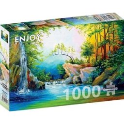 In the Woods near the Waterfall Puzzel (1000 stukjes)