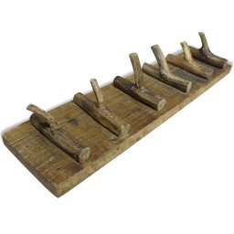vidaXL Kapstok 60x15 cm gemengd gerecycled hout