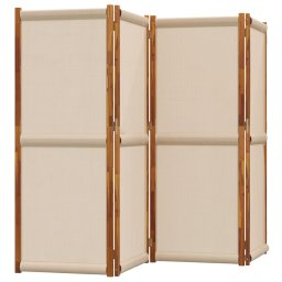 vidaXL Kamerscherm met 4 panelen 280x180 cm taupe