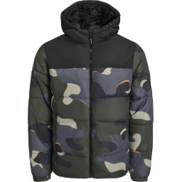 JACK&JONES - maat M- JJCHILI PUFFER HOOD Heren Jas