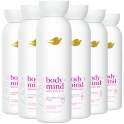 Dove Body+Mind Serum douchegel - Pink Dragon Fruit and Primrose - 6 x 350 ml