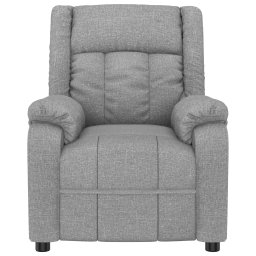 vidaXL Massagestoel stof lichtgrijs