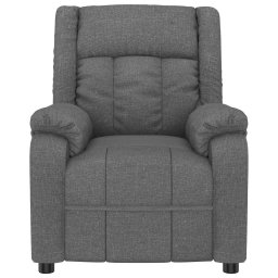 vidaXL Massagestoel stof donkergrijs