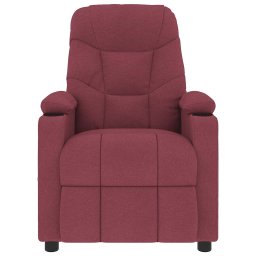 vidaXL Massagestoel stof wijnrood