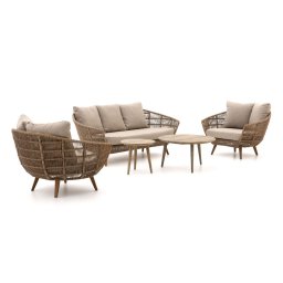 + 15% kassakorting | Intenso Stila/ROUGH-K stoel-bank loungeset 5-delig - Laagste prijsgarantie!