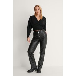 NA-KD - Maat L Overlap Knitted Dames Vest