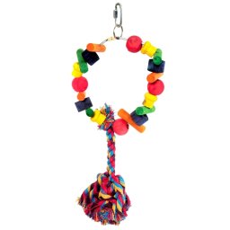 HAPPY PET SPEELGOED PAPEGAAI CARTWHEEL ASSORTI 28X15X8 CM