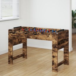 vidaXL Honkbaltafel Gerookte Eik 125 x 60,5 x 80 cm Bewerkt hout