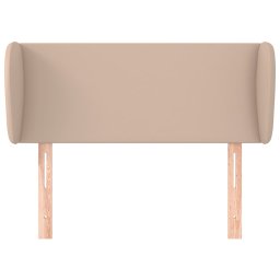 vidaXL Hoofdbord met randen 93x23x78/88 cm kunstleer cappuccinokleur