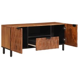vidaXL TV-kast met lade Acacia Bruine Afwerking 105 x 33 x 46 cm