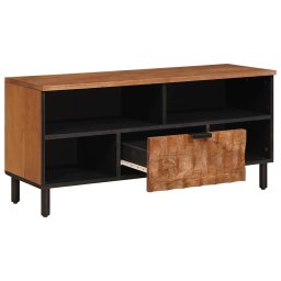 vidaXL TV-kast met lade Acacia Bruine Afwerking 100 x 33 x 46 cm