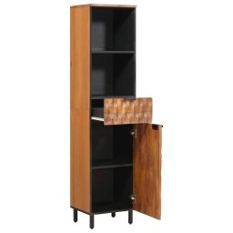 vidaXL Badkamerkast Bruin 38 x 33 x 160 cm Massief Mango Hout