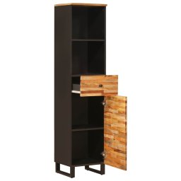 vidaXL Badkamerkast Artisan Eiken 38 x 33 x 160 cm Massief Mango Hout