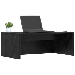 vidaXL Wandbureau Zwart Eiken 80 x 45 x 30 cm Bewerkt hout