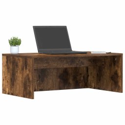 vidaXL Wandbureau Gerookt eiken 80 x 45 x 30 cm Bewerkt hout