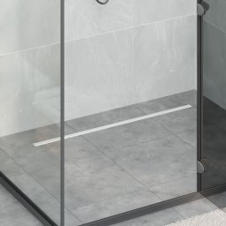 vidaXL 360° Doucheafvoer Met Slank Model zilver 90 cm