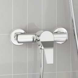 vidaXL Douchemengkraan Chroom G 1 / 2 inch Messing