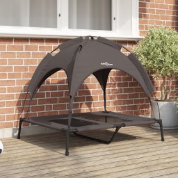 vidaXL Hondenbed Bruin 92 x 77 x 82,5 cm Staal