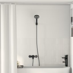vidaXL Doucheset Zwart G 1 / 2 inch