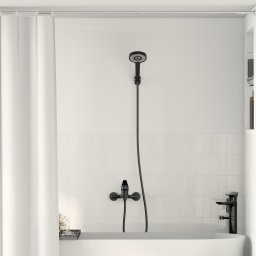 vidaXL Doucheset Zwart G 1 / 2 inch