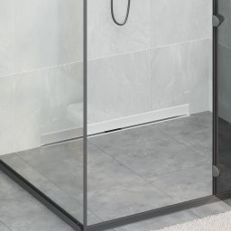 vidaXL Wandgemonteerde Douche Afvoer Zilver 90 cm Roestvrij staal 304