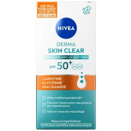 Nivea Derma Skin Clear SPF50+ Zon Fluide