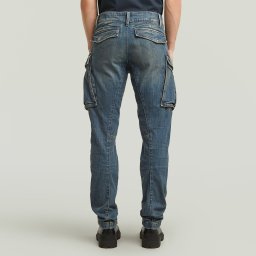 Rovic Zip Regular Tapered Jeans - Donkerblauw - Heren