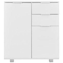 vidaXL Dressoir 71x35x80 cm spaanplaat hoogglans wit