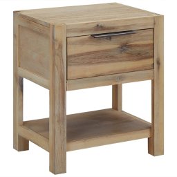 vidaXL Nachtkastjes met lades 2 st 40x30x48 cm massief acaciahout