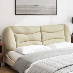 vidaXL Hoofdbordkussen "Hvar" 180 cm stof crèmekleurig