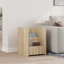 vidaXL Tijdschrift Rek Sonoma Eiken 35 x 35 x 45 cm Bewerkt hout