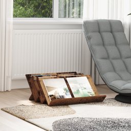 vidaXL Tijdschrift Rek Oudhout 65 x 53 x 28,5 cm Bewerkt hout