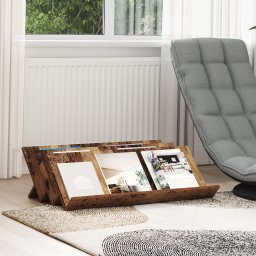vidaXL Tijdschrift Rek Oudhout 90 x 53 x 28,5 cm Bewerkt hout